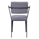 ZUN Grey Open Back Upholstered Office Chair B062P186473