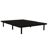 ZUN Upholstered Queen Size Platform Bed Frame for Bedrooms, Guest Rooms, Apartments, Dorms, Space B011P198400