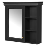 30'' x 28'' Bathroom Medicine Cabinet with Mirror, Wall Mounted Mirror Cabinet with Storage N710P209425B