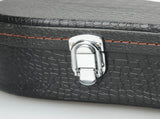 26" Tenor Python Pattern Leather Ukulele Case Black 14670546