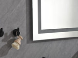 84 x 48 Inch LED Bathroom Mirror with Front and Backlight, Wall Mounted Vanity Mirror, Anti-Fog, W2287P277637