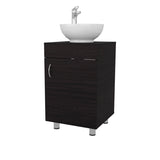 Wengue Bathroom Vanity with Integrated Sink and Faucet B062P303929