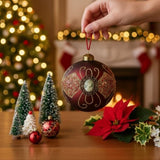 6PCS Set 3.9" Christmas Ball Ornaments Holiday Decor for Xmas Tree Hanging Party Decorations Festive 87147602