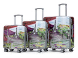 20"/24"/28" 3 pcs/set in PC Spinner Wheel Luggage, Carry on Suitcase, With Printed pattern and 91000494