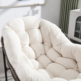 Outdoor Rattan Rocking Chair,Padded Cushion Rocker Recliner Chair Outdoor for Front Porch, Living 82268484