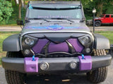 Halloween Front Grille Grid Grill for 2007-2017 Jeep Wrangler Rubicon Sahara Sport JK/JKU, Matte W2801P230186