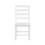 ZUN Contemporary White Finish Side Chairs Set of 2 Dining Wooden Kitchen Dining Furniture Casual Style B011P188442