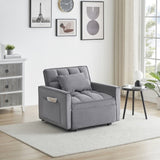 ZUN Sofa bed chair 3 in 1 convertible, recliner, single recliner, suitable for small Spaces with W2564P168260