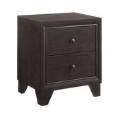 Espresso 2-drawer Nightstand B062P186508