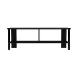 Navia 47" Wide Tv Stand with Two Shelves, for Living room, Bedroom, Entertainment Black Wengue B070P286439
