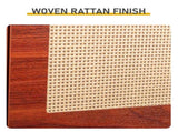 Rattan-covered 3-drawer shoe cabinet, particleboard, 54*24*135 cm, brown 32169845