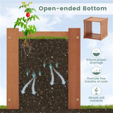 Wooden bench with planter box 88502351