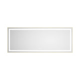 72 x 28 Inch LED Bathroom Mirror with Front and Backlight, Wall Mounted Vanity Mirror with Aluminum W2287P310521
