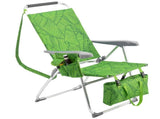 17 Inch Seat Height Beach Chair for Adults, Folding Portable Camping Chair with Headrest, Cup 47482847
