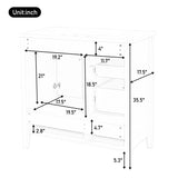 36 inch Bathroom Vanity with Sink, One Cabinet with Soft-closing Doors, 4 Soft-Closing Drawers, N759P292552K