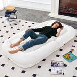 Folding Sofa Chair with 5 Adjustable Positions Plush Floor Lounge Chair for Gaming, Meditation, and W1935P299760