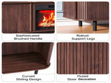 Walnut Finish, 177.8 34.5 60.5 cm, Embossed Particle Board with Melamine 97300176