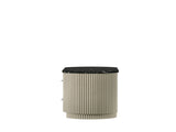 Travonte Gray Linen & Beige Nightstand B2756P504966