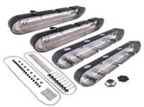 Aluminum Valve Covers with Coil Mounts Fit for Chevy LS LS1 LS2 LS3 LS6 LS7 8082-3BK 8082-3 90123050