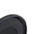 Small metal side table, vintage matte black round side table with a glass top measuring W1151P447641