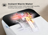 Tankless Smart Toilet With Bidet Built In, One-piece Bidet Toilet Seat, Auto Flush,Heated Seat, Warm W3598P362101
