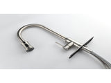 Single Handle High Arc Pull Out Kitchen Faucet,Single Level Stainless Steel Kitchen Sink Faucets W2287141941