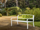 50" Iron Outdoor Courtyard Decoration Park Leisure Bench 33511876