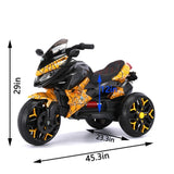 ZUN Kids Motorcycle Ride-On Motorcycle 3-Wheels Battery Powered Motorbike Rechargeable 12 V kids ride on W1760P252056