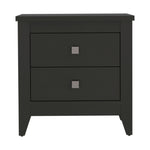 ZUN Breeze Four-Legged Modern Bedroom Nightstand, with Two Drawers B128P148671