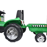 ZUN Kids Ride on Tractor with Trailer, 12V Battery Powered Electric Tractors for Kids with Remote T3067P244618