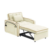 1 versatile foldable sofa bed in 3 lengths, modern sofa sofa sofa velvet pull-out bed, adjustable W2564P168267