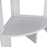 Gisela Corner Shelf With Three Shelves,White B128P237170