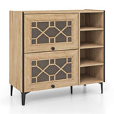 ZUN Entry shoe cabinet with adjustable shelf 19247801