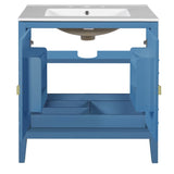 30" Bathroom Storage Cabinet with 2 Large Soft Closing Doors with Organizer, 1 Hided Drawer and N710P194129C