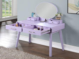 Liannon Contemporary Wood Vanity and Stool Set, Purple T2574P164238