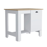 Kitchen island Shoproni, One Drawer, White Finish B092123303