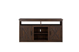 ZUN Farmhouse Barn door TV Media Stand Modern Entertainment Console for TV Up to 65" with Open and W2275P149122