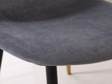 Lassan Contemporary Fabric Dining Chairs, Set of 4, Gray T2574P164529