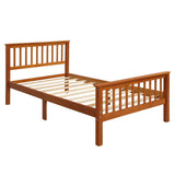 Wood Platform Bed with Headboard and Footboard WF191767AAL