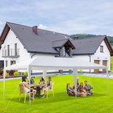 3*6m Non-Cloth PE Cloth Plastic Sprayed Iron Pipe Outdoor Party Tent White 08645783