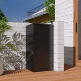 Package Delivery Box for Outside Lock 16.7"L*16.8"W*36.4"H, Heavy-Duty Steel Package Drop Box 46470300