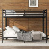 Metal Queen over Queen Bunk Bed for Teens and Adults,Space-Saving/Noise Reduced/No Box Spring W1580P247769