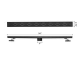 30 Inch Linear Shower Drain with Removable Brick Patterned Grate Cover, 304 Stainless Steel Shower W2287P396408
