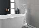 Floor Mount Bathtub Faucet Freestanding Tub Filler Standing High Flow Shower Faucets Shower Mixer W127257914