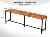 71-Inch Bar Table - 209 lbs Capacity Pub Height Table with Durable MDF Top & Metal Frame, 32397653