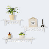 Set of 3 Floating Wall Shelves Bookshelf Display Wall Shelf Storage Rack 30401635
