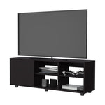 ZUN FM FURNITURE Parker TV Stand with a Door and Open Storage,Wengue B128P269886