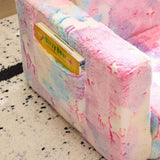 Glow-in-the-Dark Kids Foldable Sofa Bed All-Sponge Single Chaise Lounge Pink Unicorn Flannel 83281048