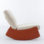 ZUN Modern Rocking Chair Recliner, Comfy Rocker Nursery Chair with Footrest, Accent Reading Chair, W1143P163506