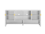 55.1'' Storage Sideboard with 4-Doors,Multi Functional Buffet with Open Shelf and 2-Tiers N711P345165K